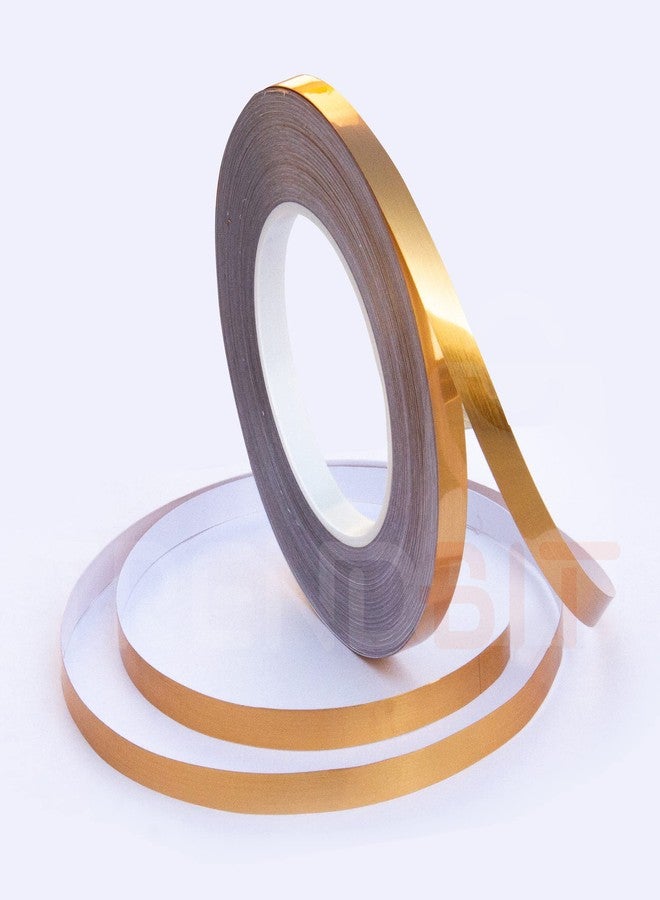 TRENDBIT Tile Gap Sticker Waterproof | 50 Meters Golden Tape, Self adessive | Tile stickers for flooring |tile decoration tape | Gap Sealing Tape Strip | (1cm x 50m, Golden) - Image 1